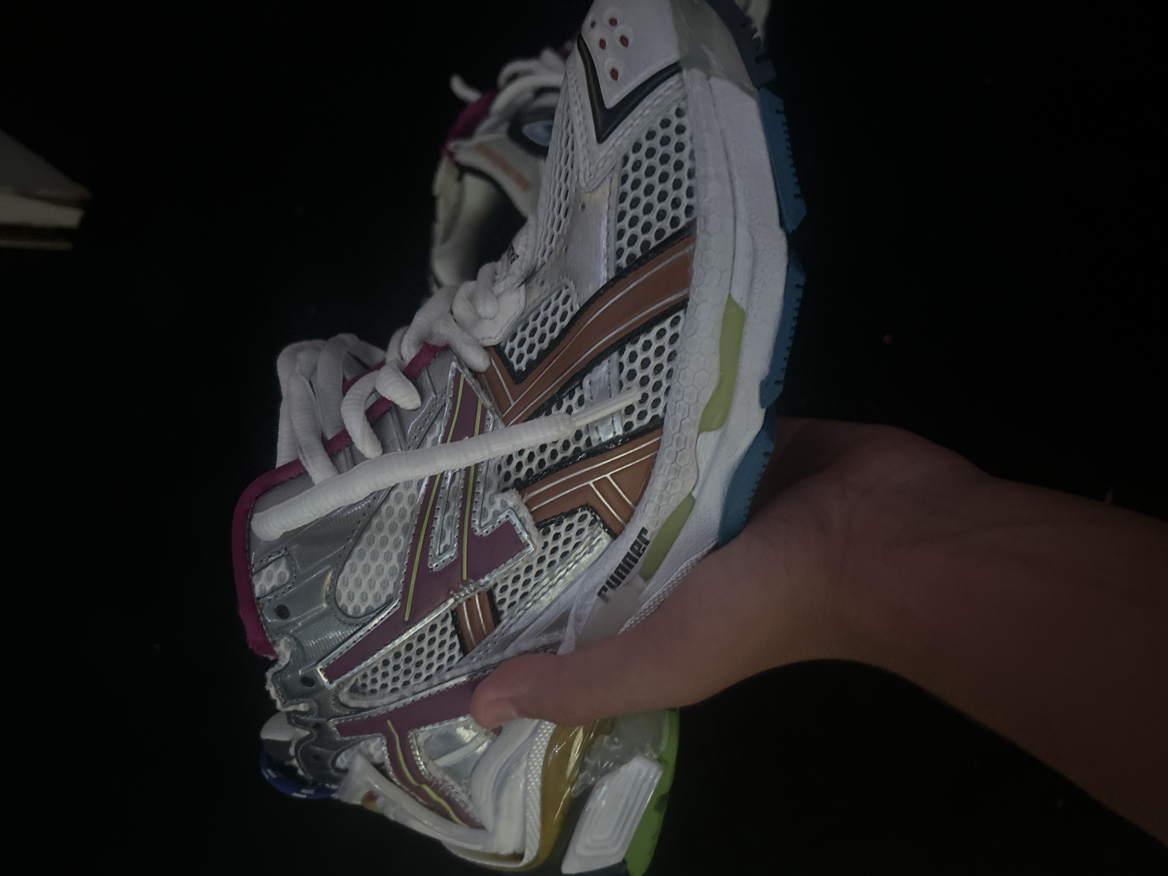 PK God Batch Balenciaga Runner Silver Purple 677403W3RB68123 review Jamal 01
