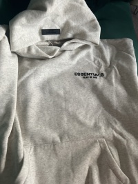 Fear of God Essentials Pullover Hoodie Light Heather Oatmeal review 0