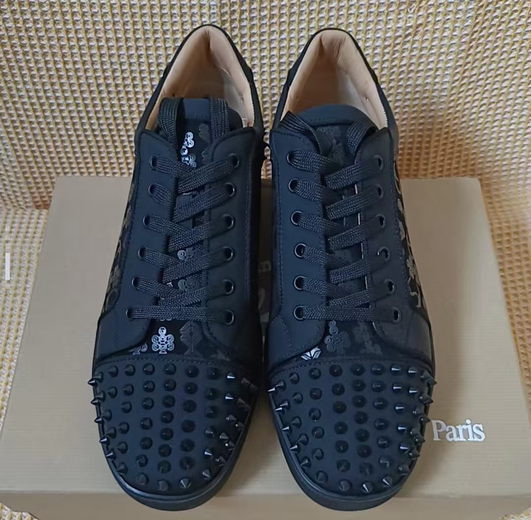 Christian Louboutin Seavaste 2 Orlato Flat 'Black Monogram' review E*** 01