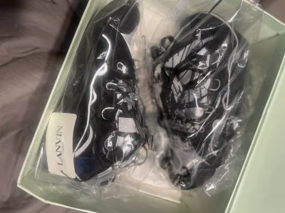 Lanvin Curb Sneaker Black Grey FM-SKRK11-REFL-P2210 review D***