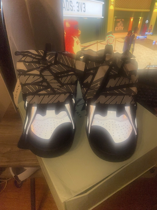 Lanvin Curb Sneaker Black Grey FM-SKRK11-REFL-P2210 review 