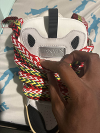 Lanvin Leather Curb White Ivory FM-SKRK11-DRAG-A2000 review 4