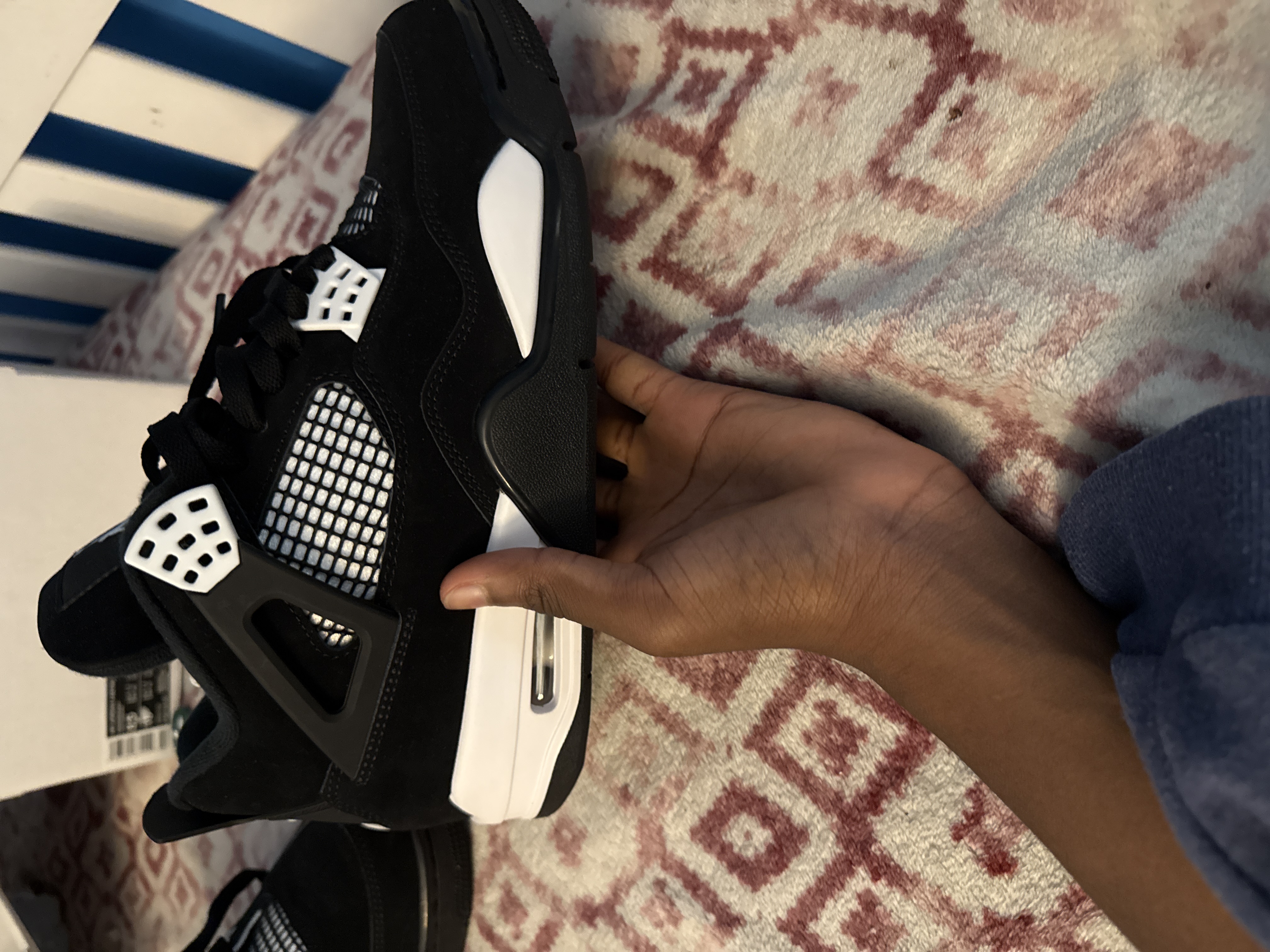PK God Batch Air Jordan 4 White Thunder FQ8138-001 review Lensley 01