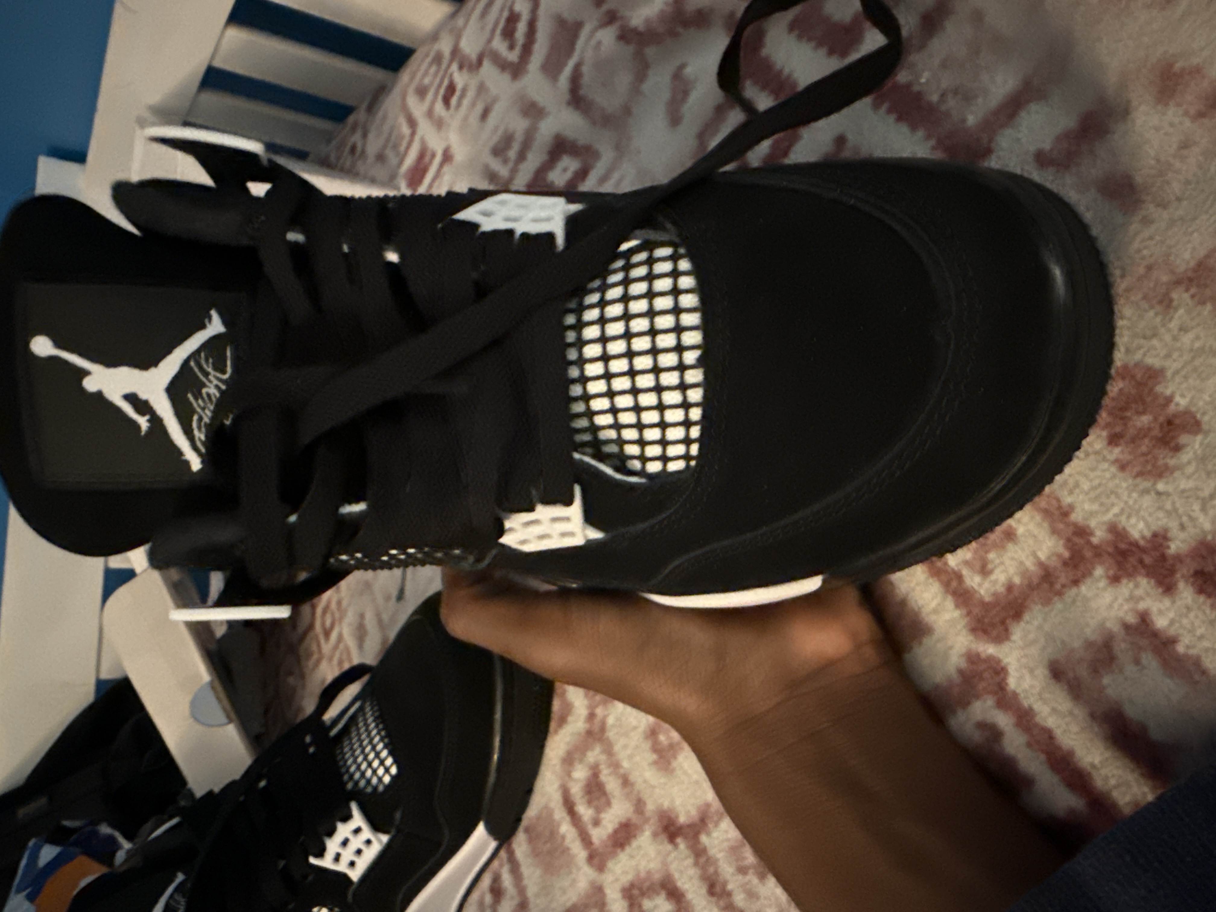 PK God Batch Air Jordan 4 White Thunder FQ8138-001 review Lensley 03