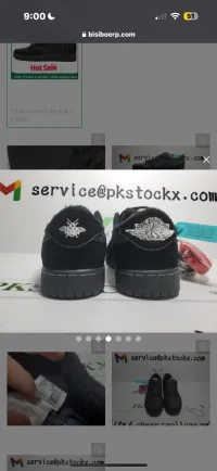 【Flash Sale】Air Jordan 1 Retro Low OG SP Travis Scott Black Phantom DM7866-001 review 1