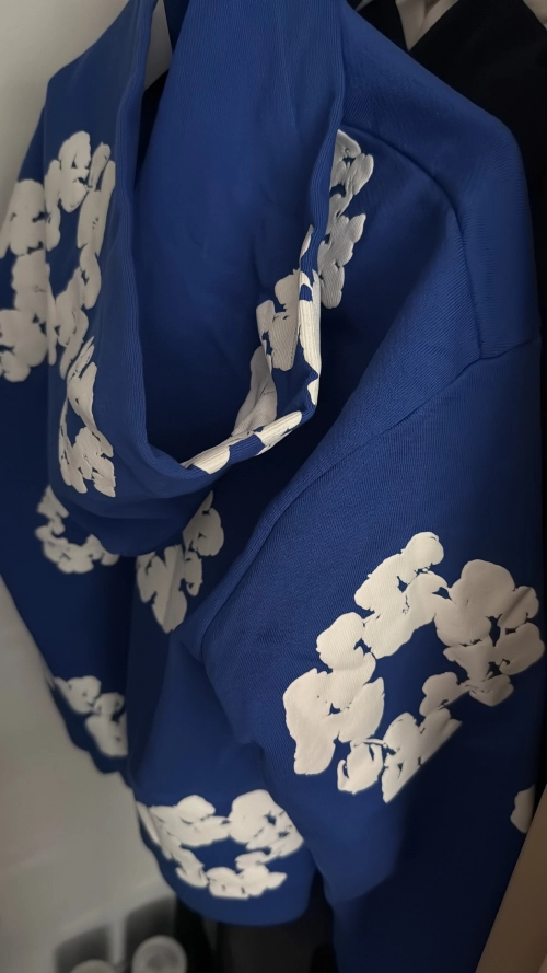 Denim Tears The Cotton Wreath Sweatshirt Royal Blue review 