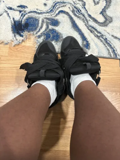  Lanvin Leather Curb All Black review L*** 01