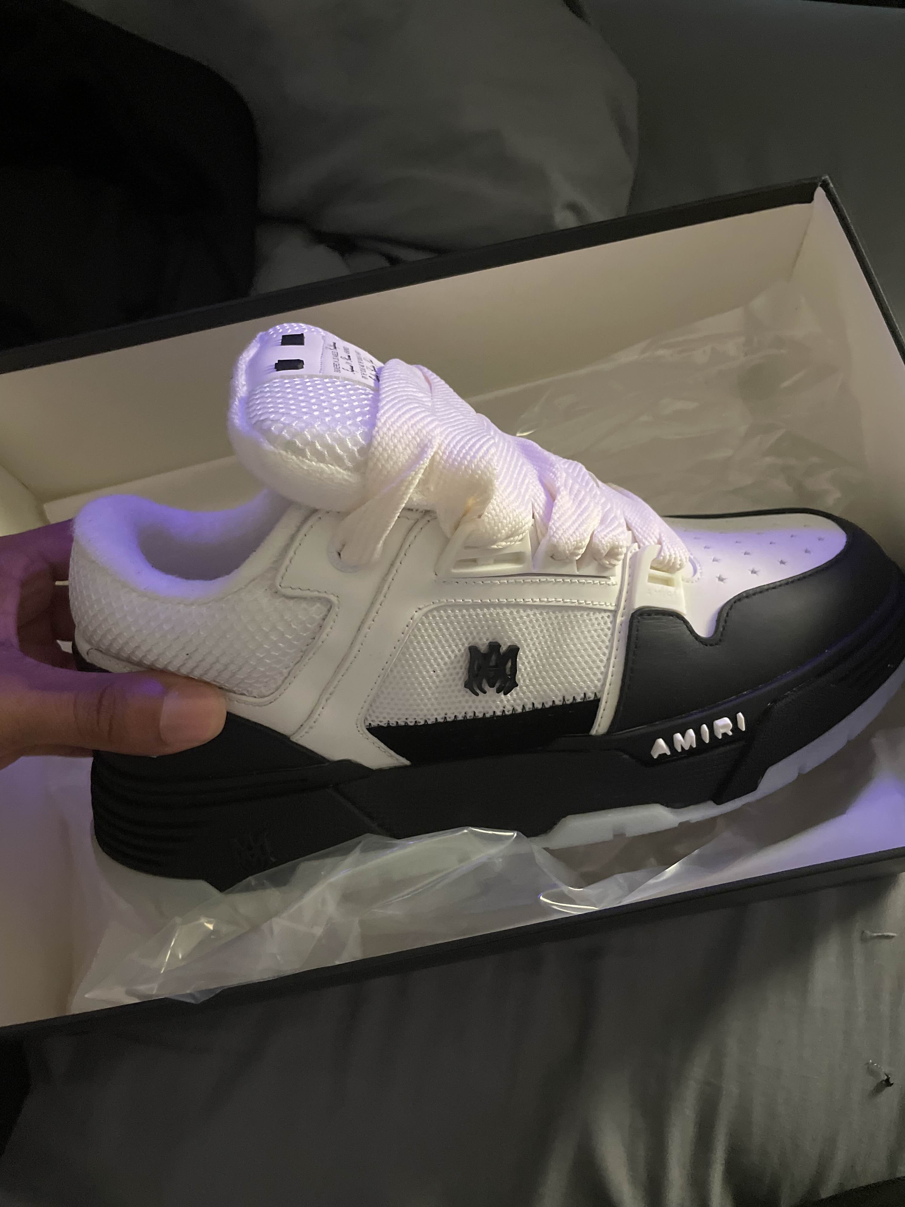 AMIRI MA -1 Sneaker White Black AMFOSR1084-001 review R***