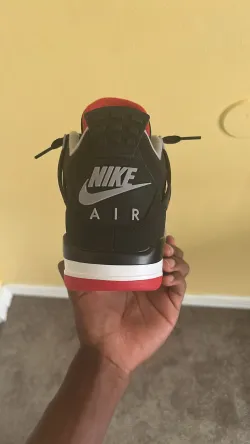 PK God Batch Air Jordan 4 Retro Bred 308497-060  review Bgzz 03