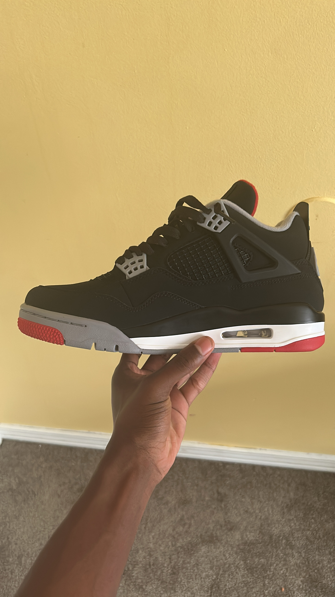 PK God Batch Air Jordan 4 Retro Bred 308497-060  review Bgzz 04