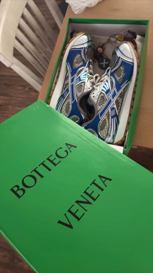 PK God Batch Bottega Veneta Orbit Sneaker Blue review 