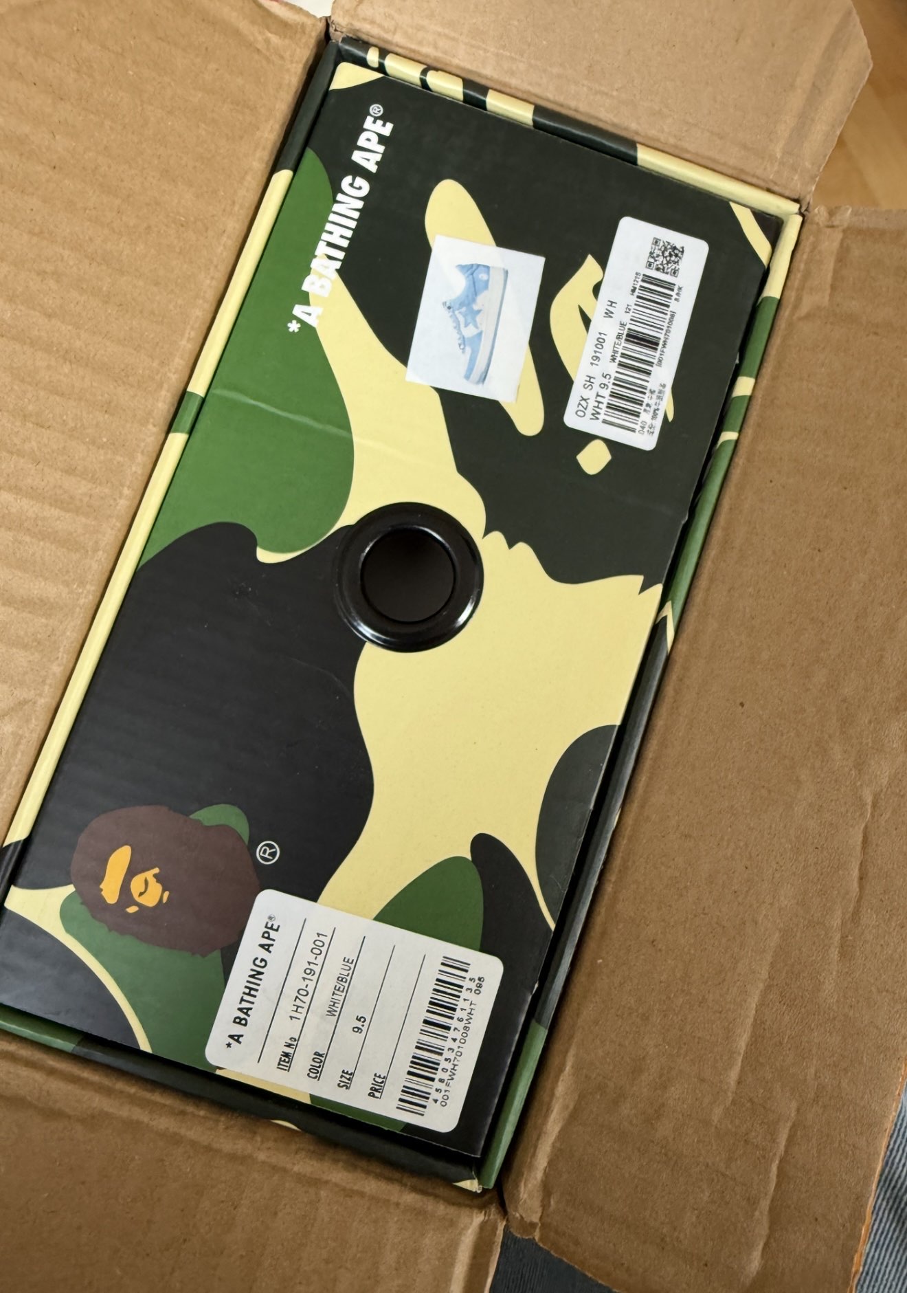 A Bathing Ape Bape Sta Low White Blue 1M70-191-001 review Da 00