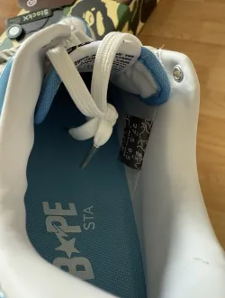 A Bathing Ape Bape Sta Low White Blue 1M70-191-001 review Da 05