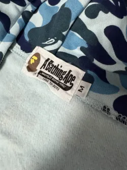 BAPE ABC Camo Shark Zip Hoodie Blue 1J70-314-001 review Da 05