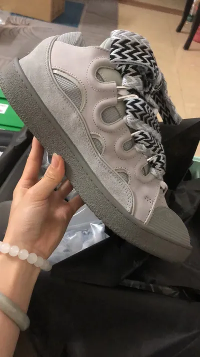 Lanvin Curb Sneaker Grey/White review Matthew Oleas 01