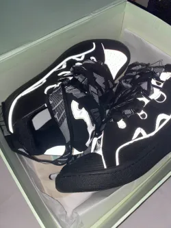 Lanvin Curb Sneaker Black Grey FM-SKRK11-REFL-P2210 review Yaniree Ventocilla