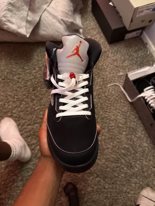 PK God Batch Air Jordan 5 Retro OG Black Metallic Reimagined HF3975-001 review 