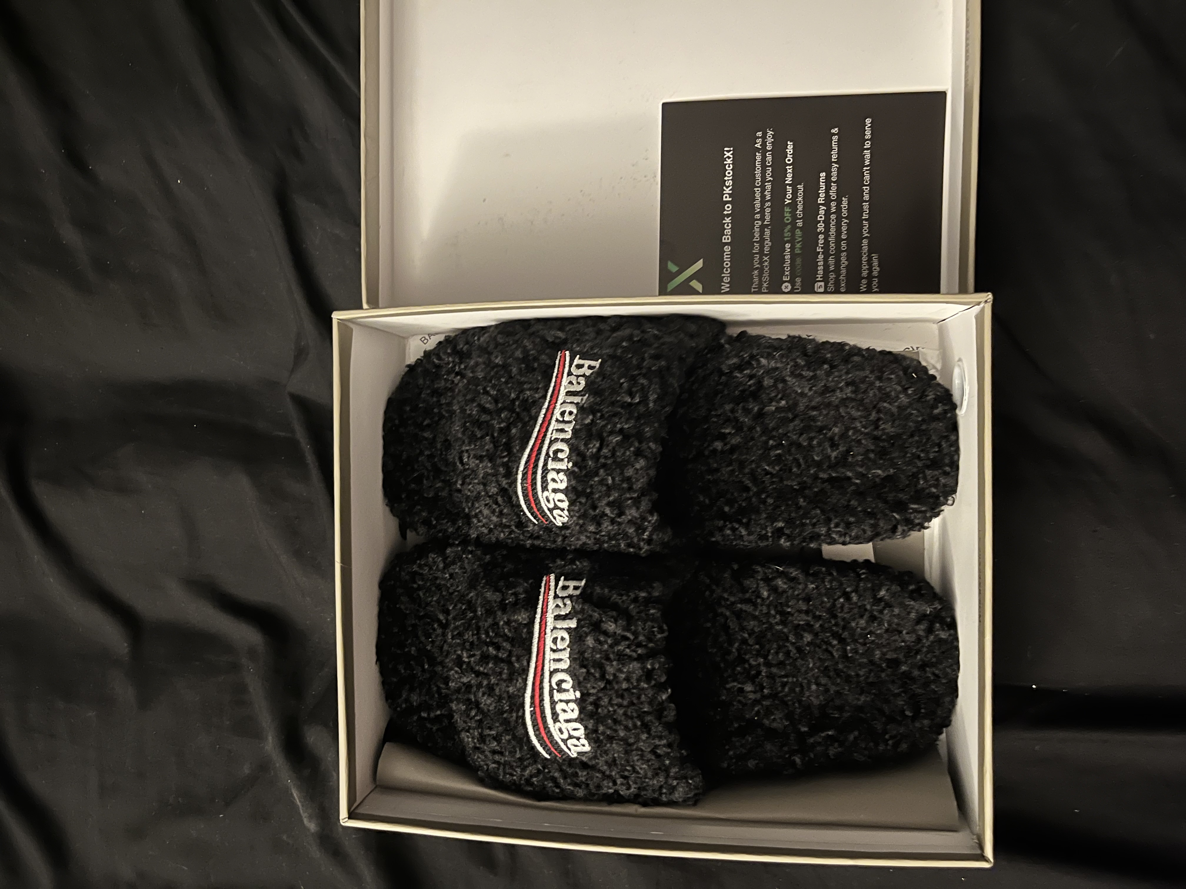Balenciaga Furry Slides Black review 0