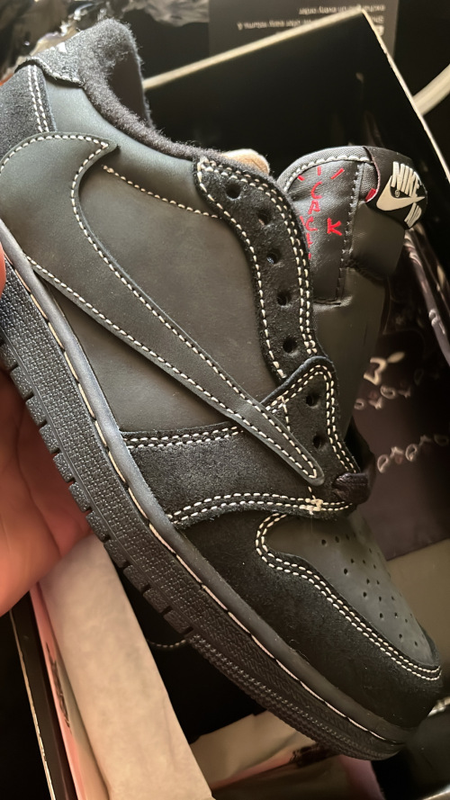 【Flash Sale】Air Jordan 1 Retro Low OG SP Travis Scott Black Phantom DM7866-001 review 
