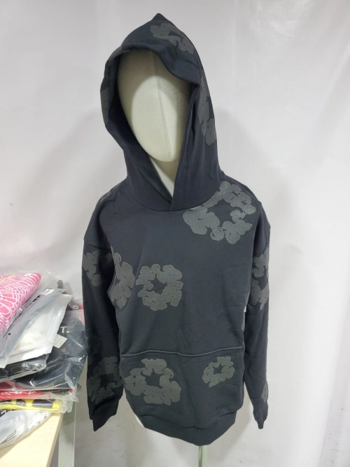 Denim Tears Cotton Wreath Hooded Sweatshirt 'Black Monochrome' review 