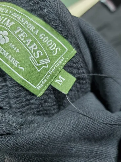 Denim Tears Cotton Wreath Hooded Sweatshirt 'Black Monochrome' review Weston 01