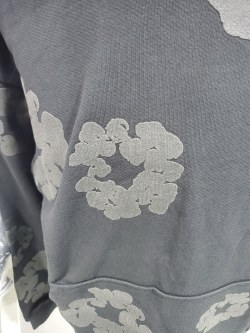 Denim Tears Cotton Wreath Hooded Sweatshirt 'Black Monochrome' review weston 02