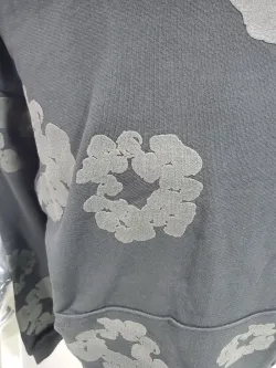 Denim Tears Cotton Wreath Hooded Sweatshirt 'Black Monochrome' review weston 02