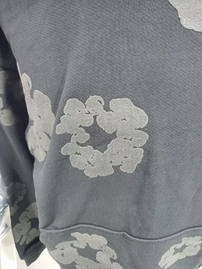 Denim Tears Cotton Wreath Hooded Sweatshirt 'Black Monochrome' review weston 01