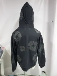 Denim Tears Cotton Wreath Hooded Sweatshirt 'Black Monochrome' review 2