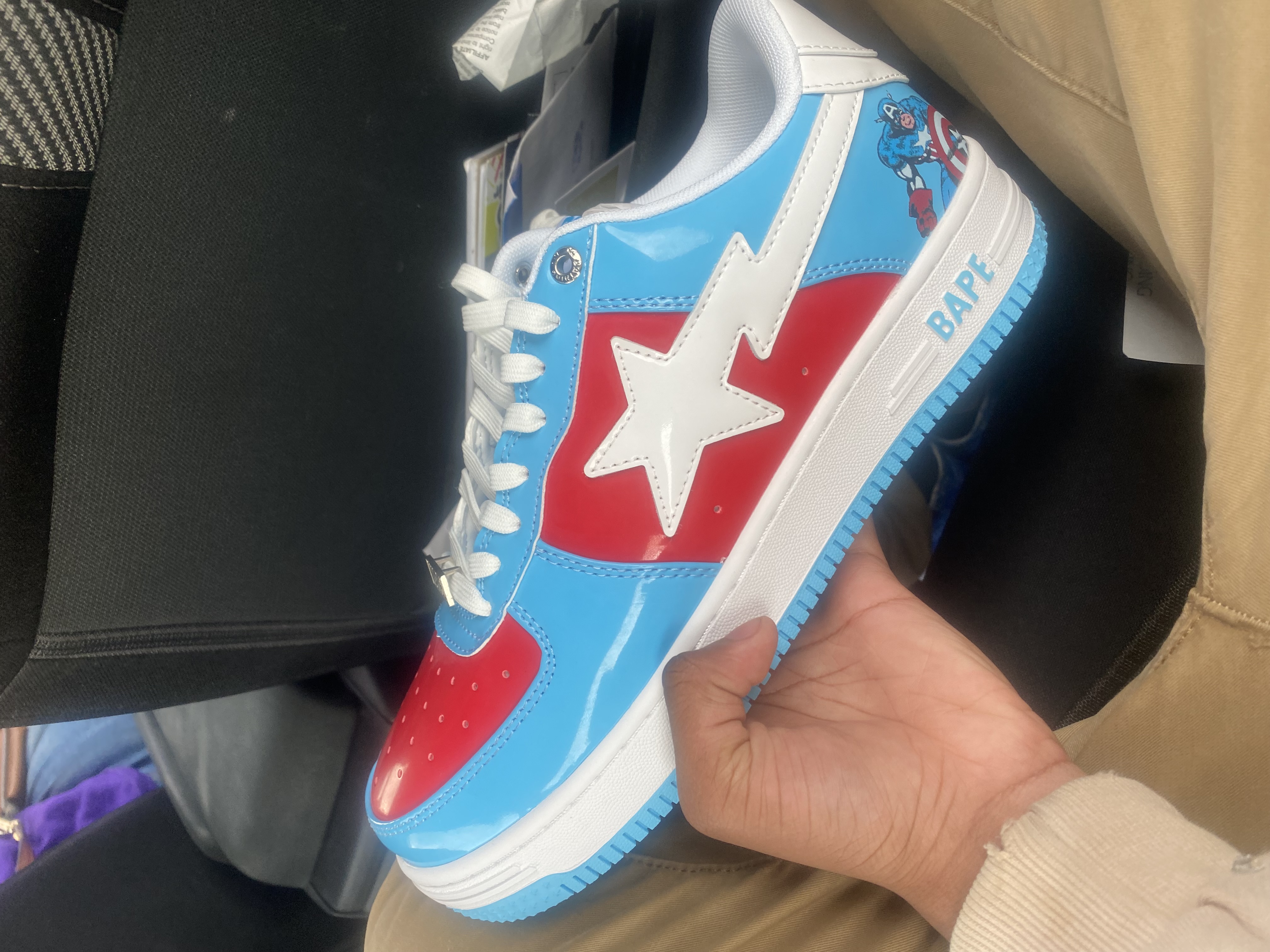 A Bathing Ape Bape Sta Low Captain America 1I73-291-903 review Doe