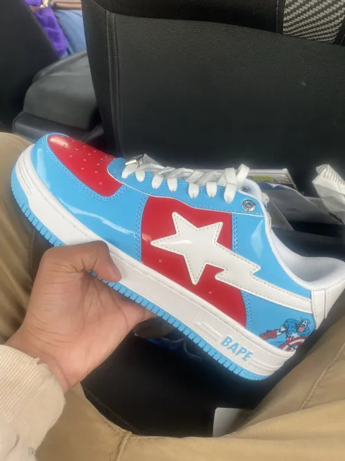 A Bathing Ape Bape Sta Low Captain America 1I73-291-903 review 