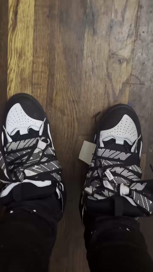 Lanvin Curb Sneaker Black Grey FM-SKRK11-REFL-P2210 review 