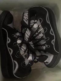 Lanvin Curb Sneaker Black Grey FM-SKRK11-REFL-P2210 review 0