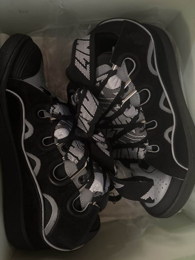 Lanvin Curb Sneaker Black Grey FM-SKRK11-REFL-P2210 review C*** 00
