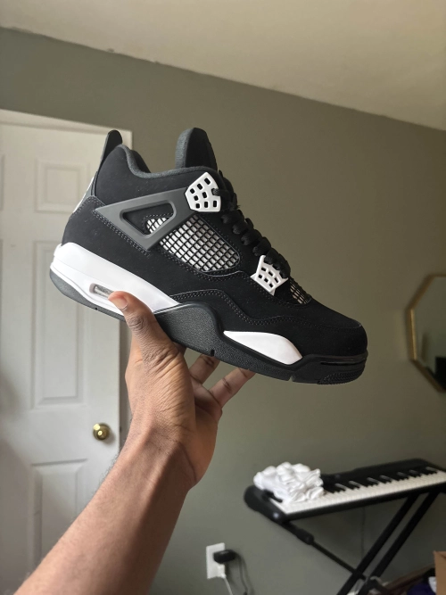 PK God Batch Air Jordan 4 White Thunder FQ8138-001 review 