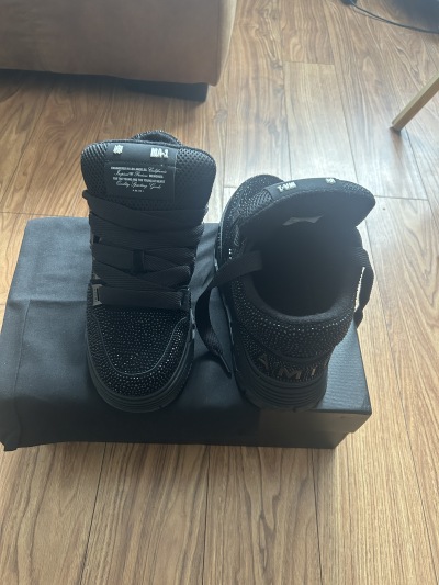 PK God Batch AMIRI Crystal Ma-1 Sneakers Black review Kam 01