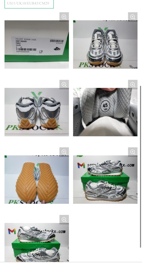 PK God Batch Bottega Veneta Orbit Sneaker Silver review 