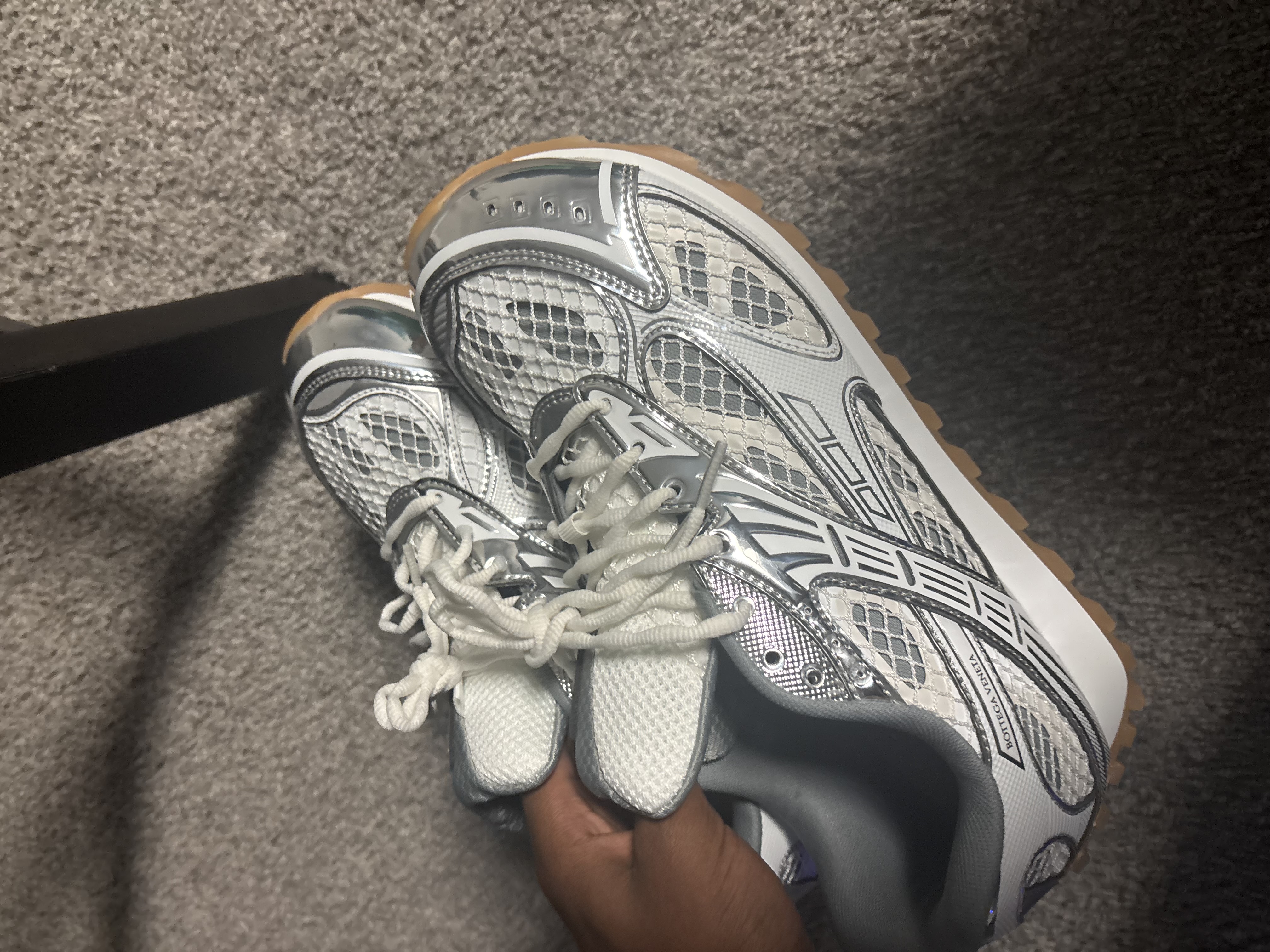 PK God Batch Bottega Veneta Orbit Sneaker Silver review Ryan 01