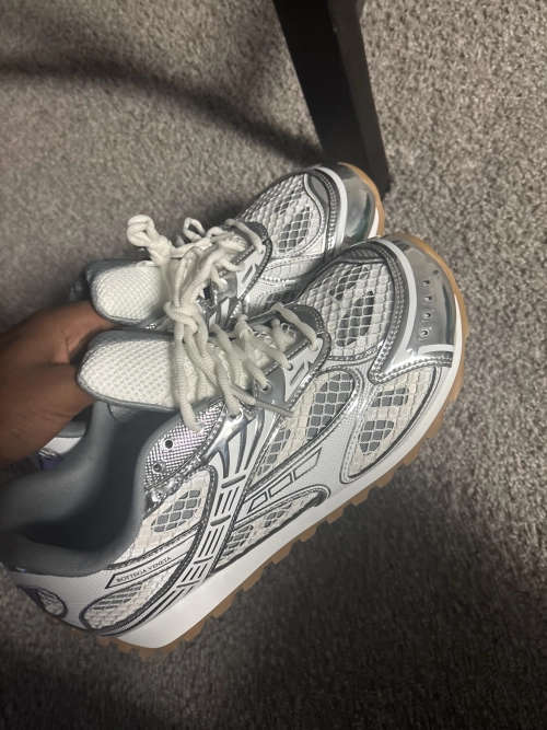 PK God Batch Bottega Veneta Orbit Sneaker Silver review 