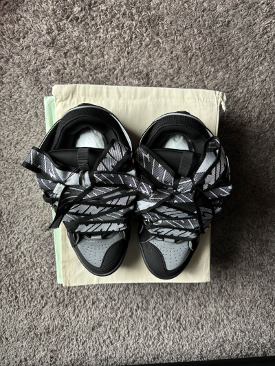 Lanvin Curb Sneaker Black Grey FM-SKRK11-REFL-P2210 review T*** 01