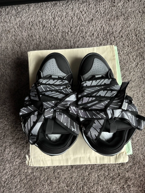 Lanvin Curb Sneaker Black Grey FM-SKRK11-REFL-P2210 review 