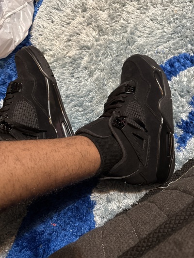 PK God Batch Air Jordan 4 Black Cat CU1110-010 review coco 01
