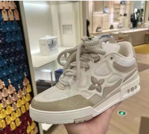 PK God Batch LOUIS VUITTON Skate Sneaker Beige White  review 