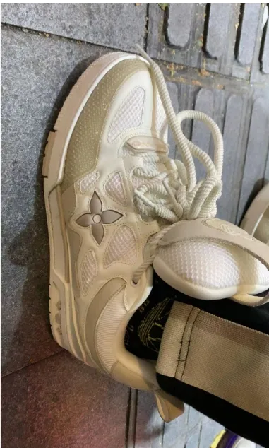 PK God Batch LOUIS VUITTON Skate Sneaker Beige White  review 