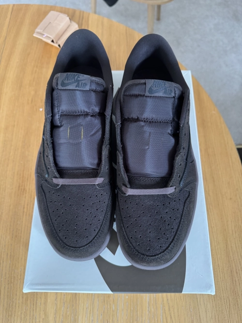 PK God Batch Travis Scott x Air Jordan 1 Low OG SP 'Velvet Brown' DM7866-202 review 