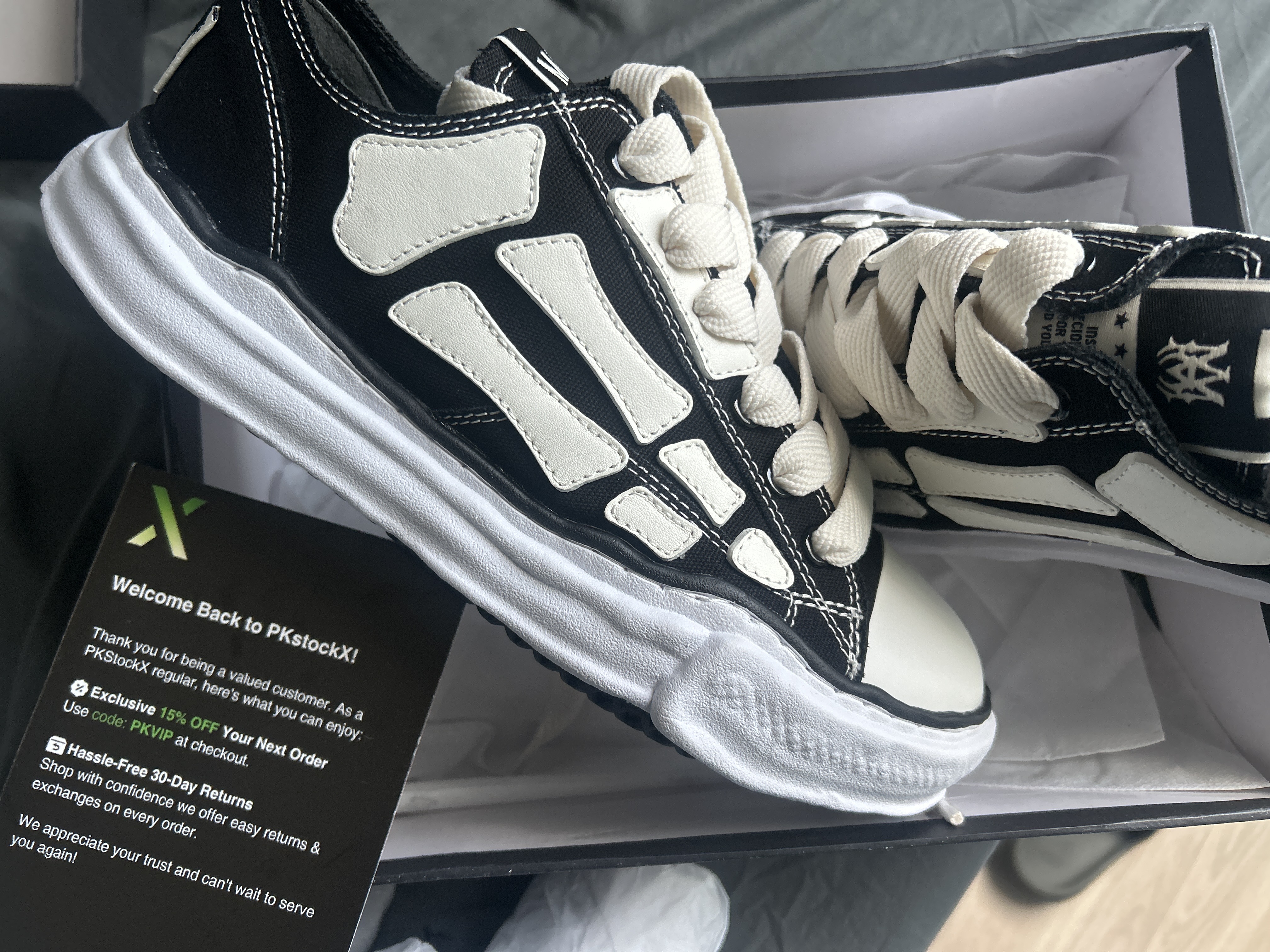 PK God Batch AMIRI MMY Bones x Maison MIHARA YASUHIRO Black review Leiam