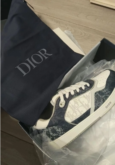 Dior B27 Low Denim Blue White Dior Tears Oblique Galaxy Leather 3SN272ZWZ H580 review 