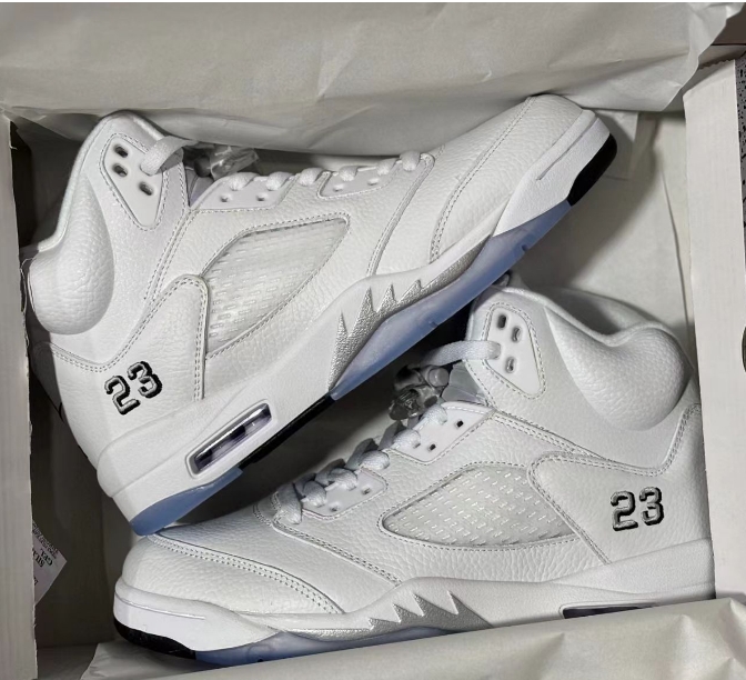 PK God Batch Air Jordan 5 Retro Metallic White 136027-130 review Tremaine Thompson