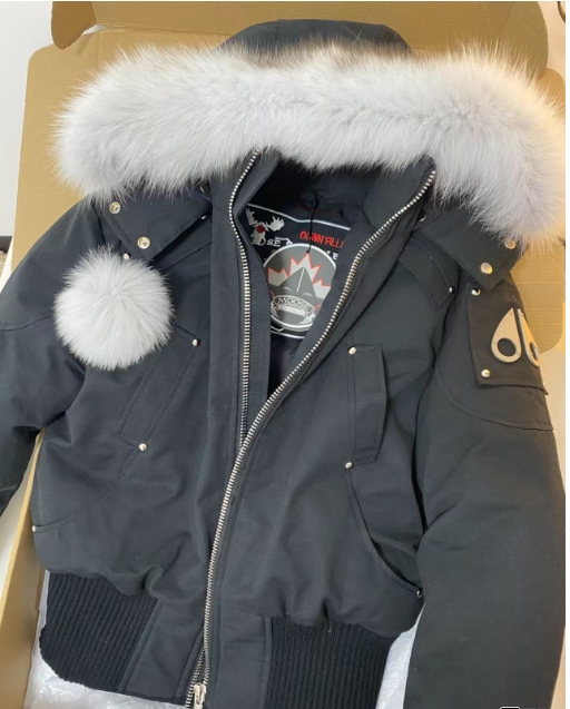 Moose Knuckles Stirling Women's down jacket dark blue（NFC） review Jeldin Mejia