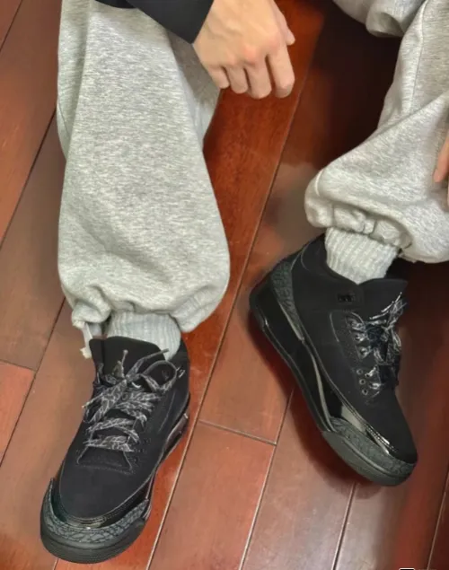 PK God Batch Air Jordan 3 Retro Black Cat 136064-002 review 